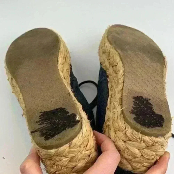 Calvin Klein jeans platforms Keri 39.5 9.5 blue - Picture 5 of 8